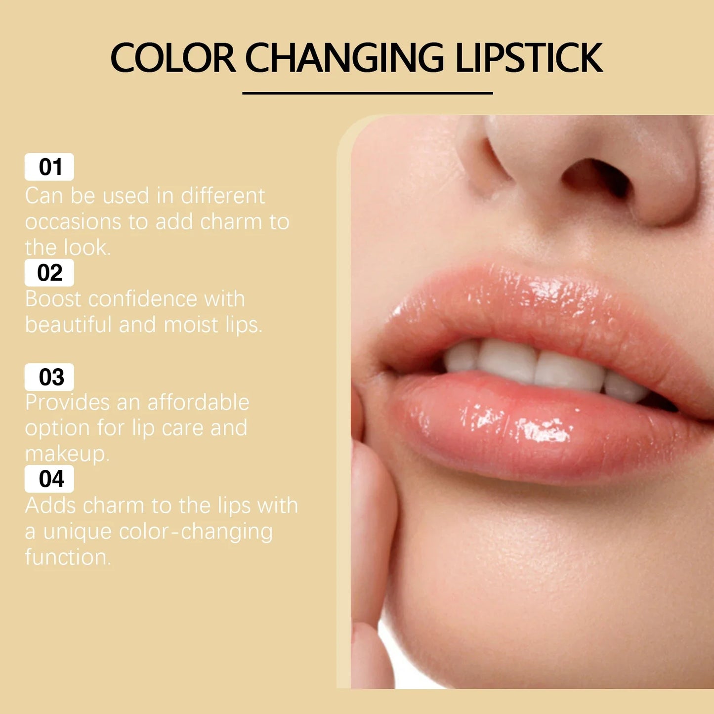 Jaysuing Color Changing Lipstick – Moisturizing Waterproof