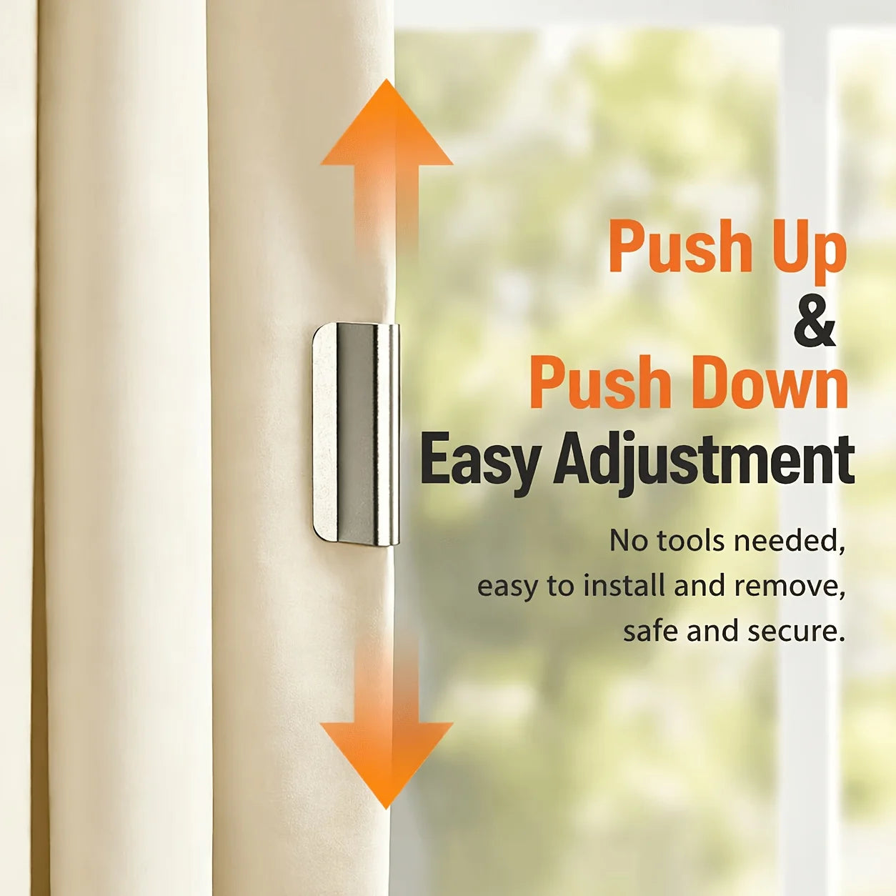 Strong Magnetic Curtain Clips Nail Blackout Closure Keep Closed