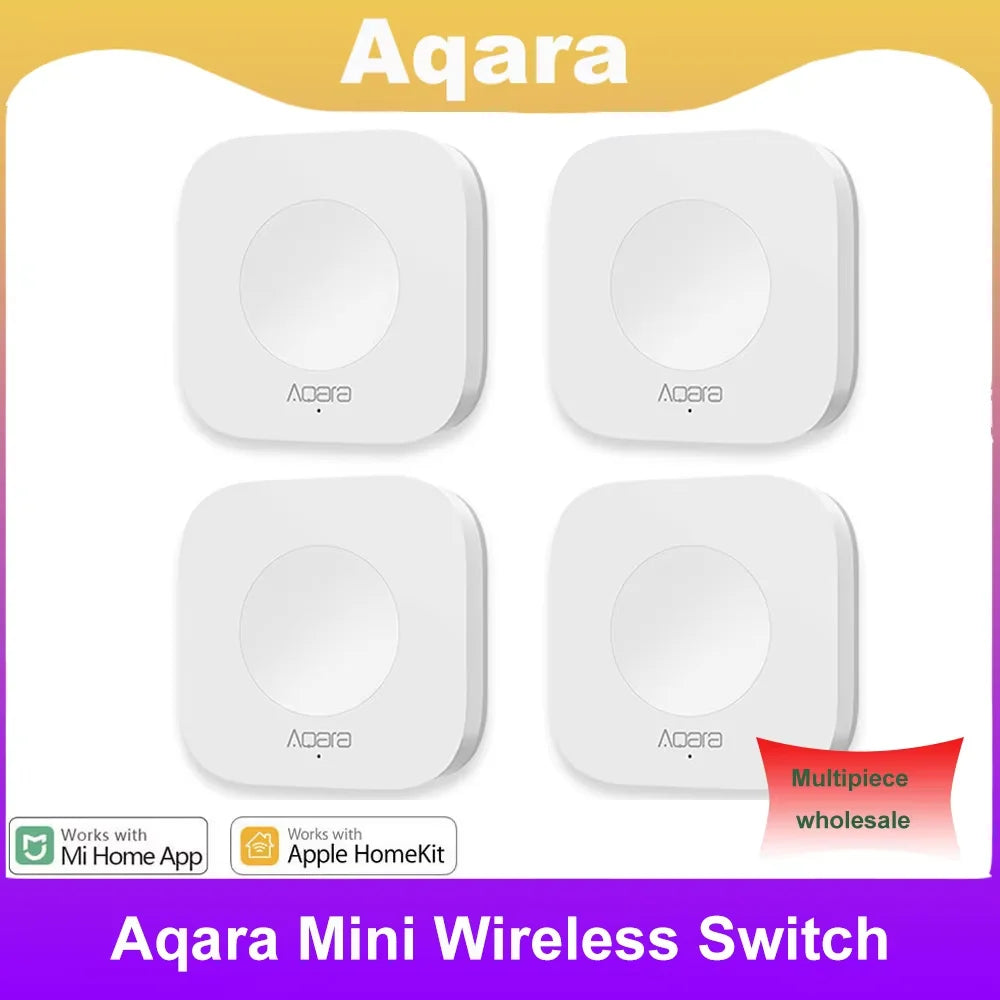 Aqara Mini Wireless Switch Zigbee Sensor One Key Control Smart Button Smart Remote Control For Apple HomeKit Mijia Xiaomi Peaceful Pleasures Health and Wellness