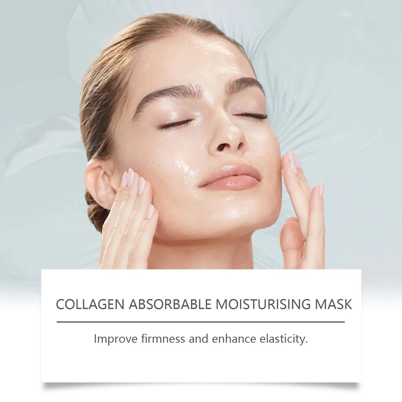 Collagen Face Mask Hydrating Shrinking Pores Fade Fine Lines Moisturizing Refreshing Hyaluronic Acid Sheet Mask Korean Skin Care Peaceful Pleasures Health and Wellness