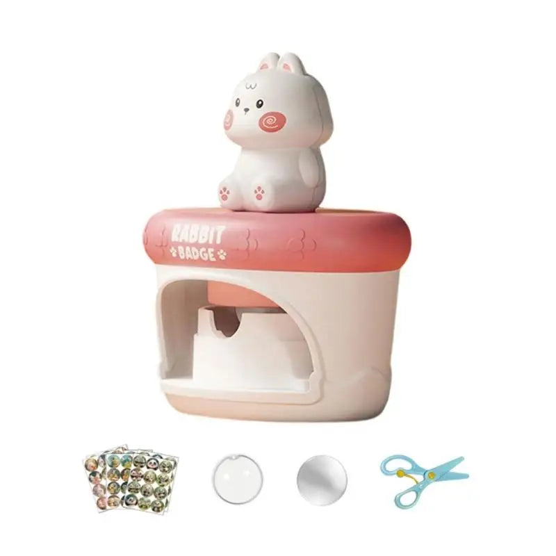 Kids Badge Maker Kit | Creative Art Craft Badge Press Machine
