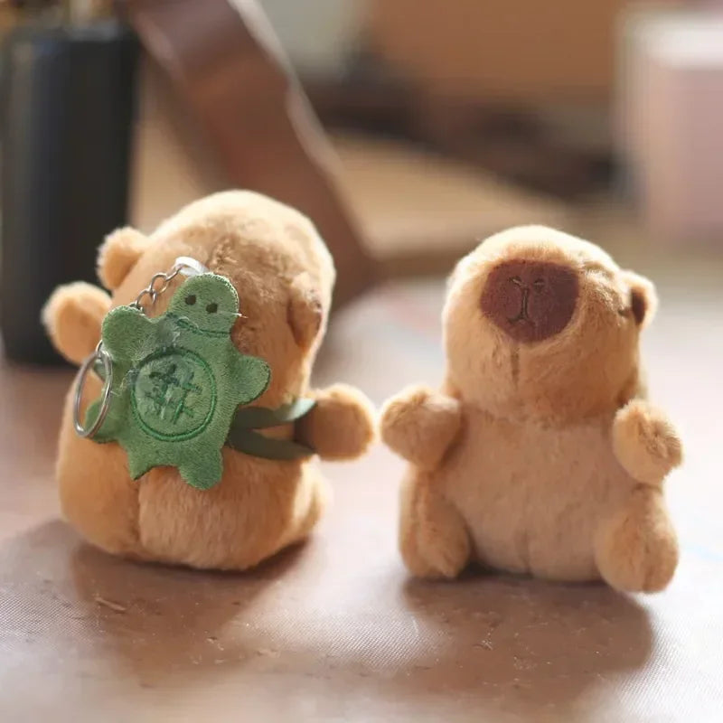 Cartoon Capybara Plush Keychain, Bag & Desk Pendant Ornament