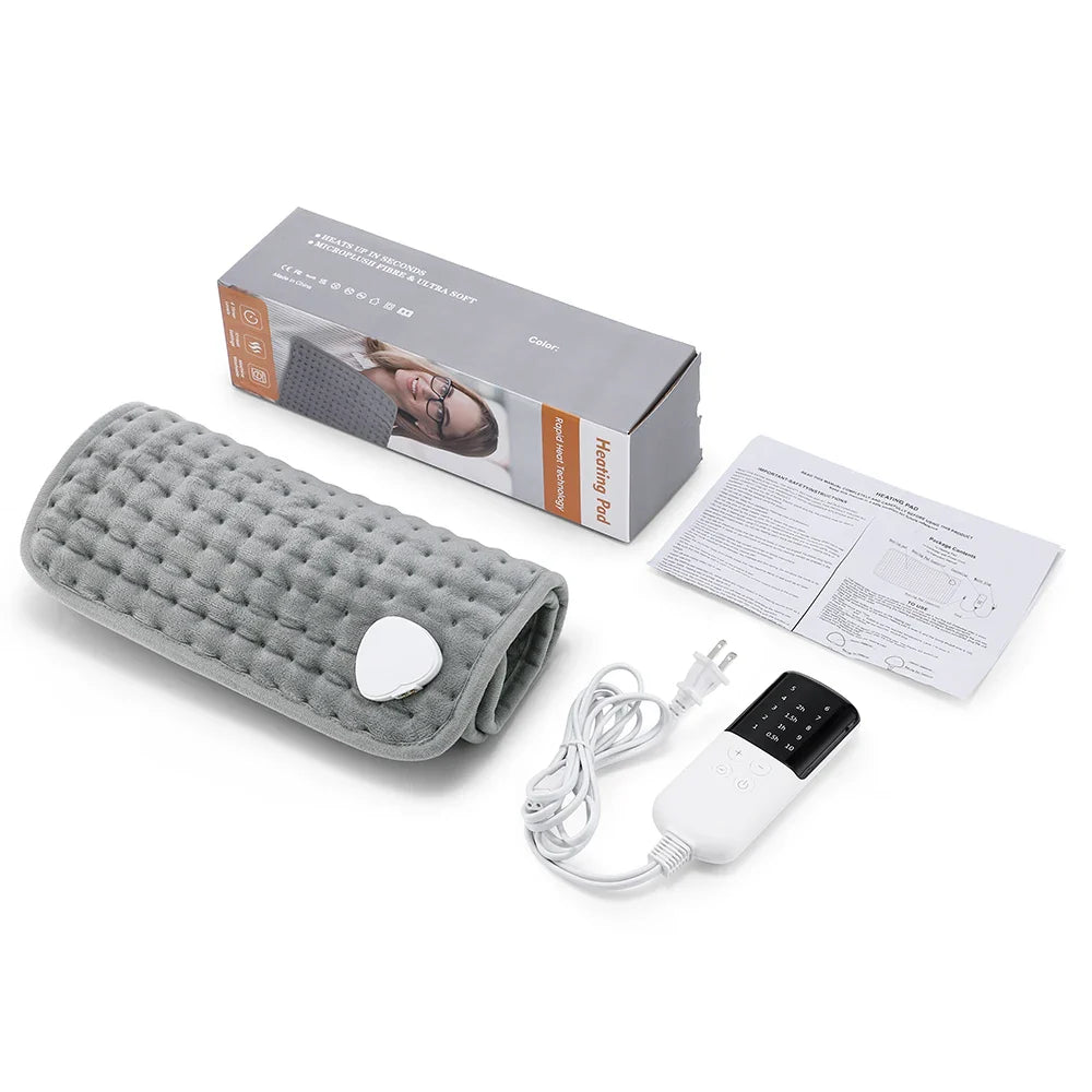 Electric Heating Pad 10-Level Temp & Timer | Soft Body Warmer