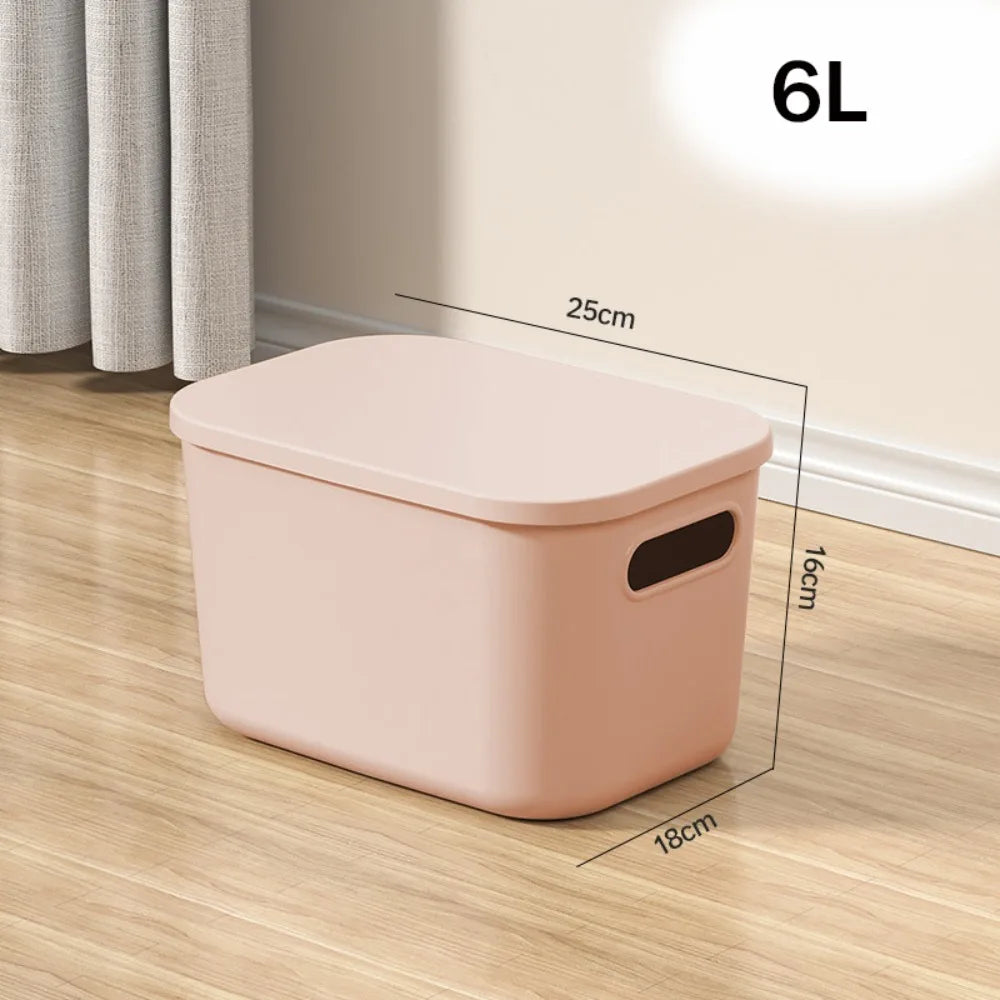 Stackable Plastic Storage Box with Lid | Home Organizer