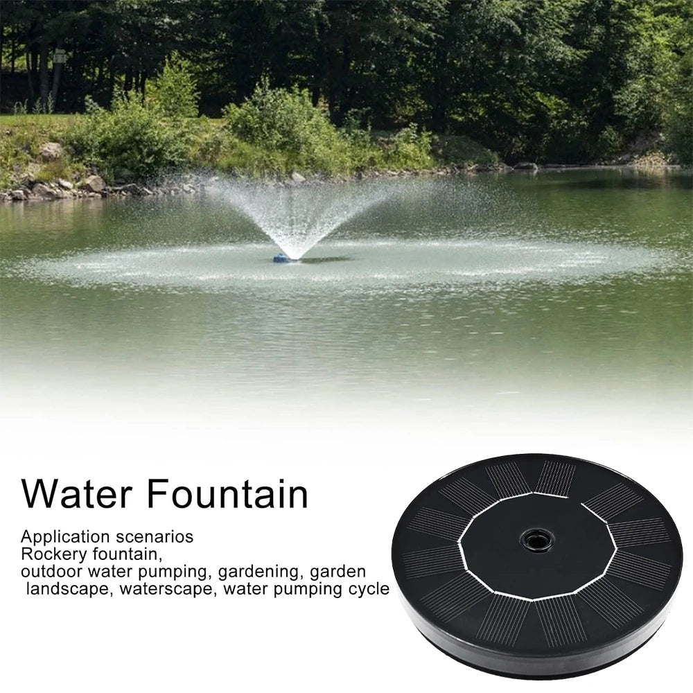 1pc Solar Fountain Outdoor Pool Solar Fountain Pump Essential In Summer Suitable For Ponds Swimming Pools Gardens Peaceful Pleasures Health and Wellness