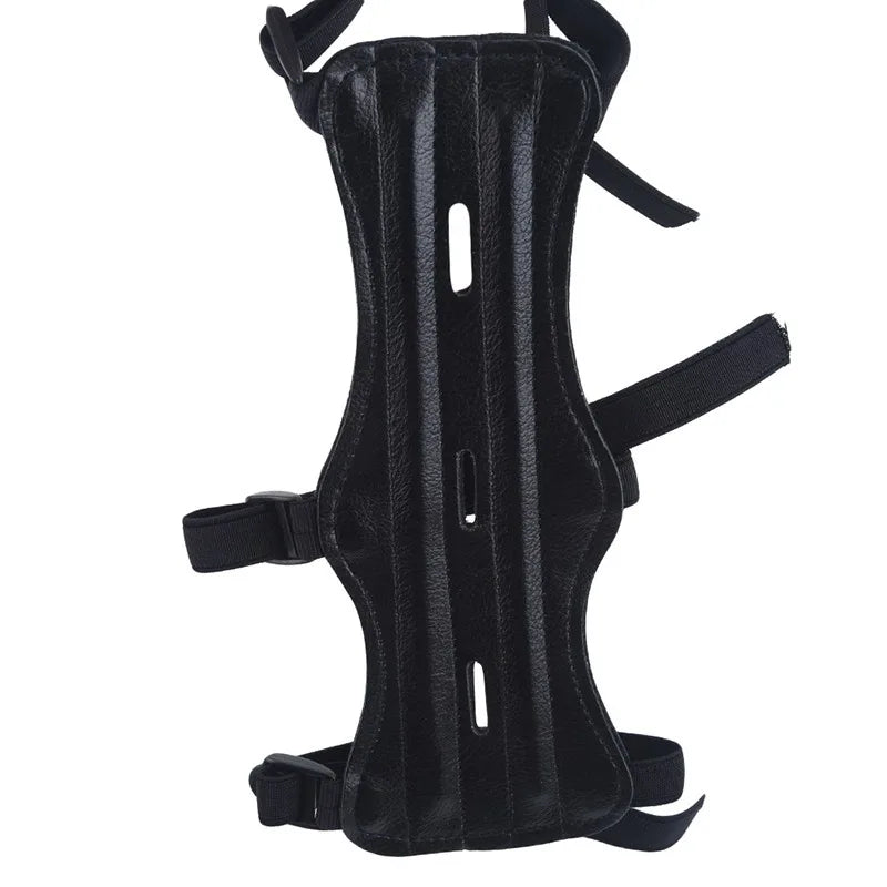 Archery Equipment Arm Guard Protection Forearm Safe Adjustable Bow Arrow Hunting Shooting Training Accessories Protector Tools Peaceful Pleasures Health and Wellness black