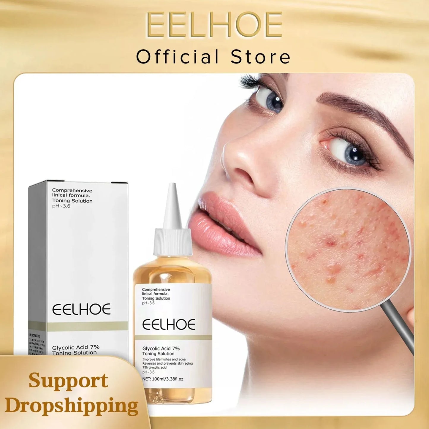 EELHOE Glycolic Acid 7% Toning Solution – Pore Refining Toner