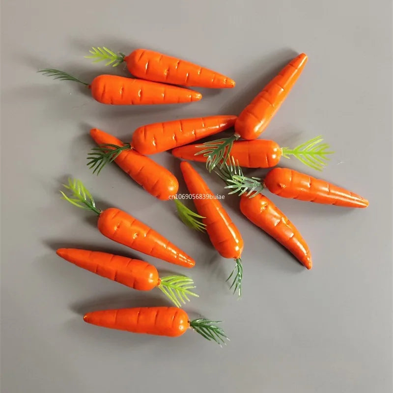 Easter Decoration Simulation Mini Carrot Foam Simulation Vegetable Carrot Children Easter Gift Home Decor Doll House Accessories Peaceful Pleasures Health and Wellness