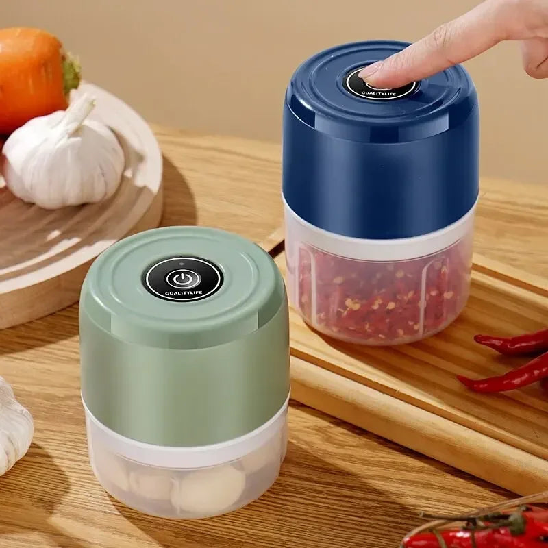 Hot Sale Mini Electric Garlic Chopper 100ml Portable Cordless USB Charging Kitchen Grinder Tool for Onion Vegetable Meat Grinder Peaceful Pleasures Health and Wellness