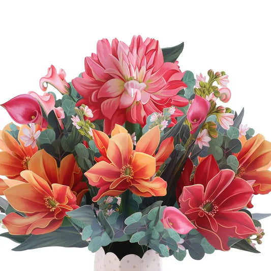 3D Pop-Up Flower Greeting Card – Handmade Birthday & Thank You 3D Pop-Up Card Oasis Select