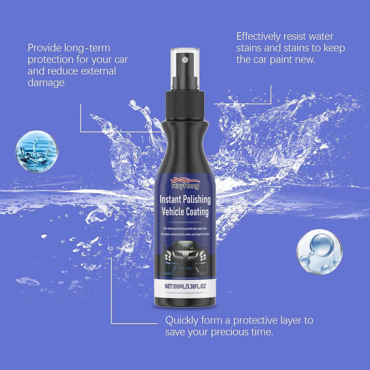 Rayhong Nano Car Coating – Scratch Resistant & UV Protection