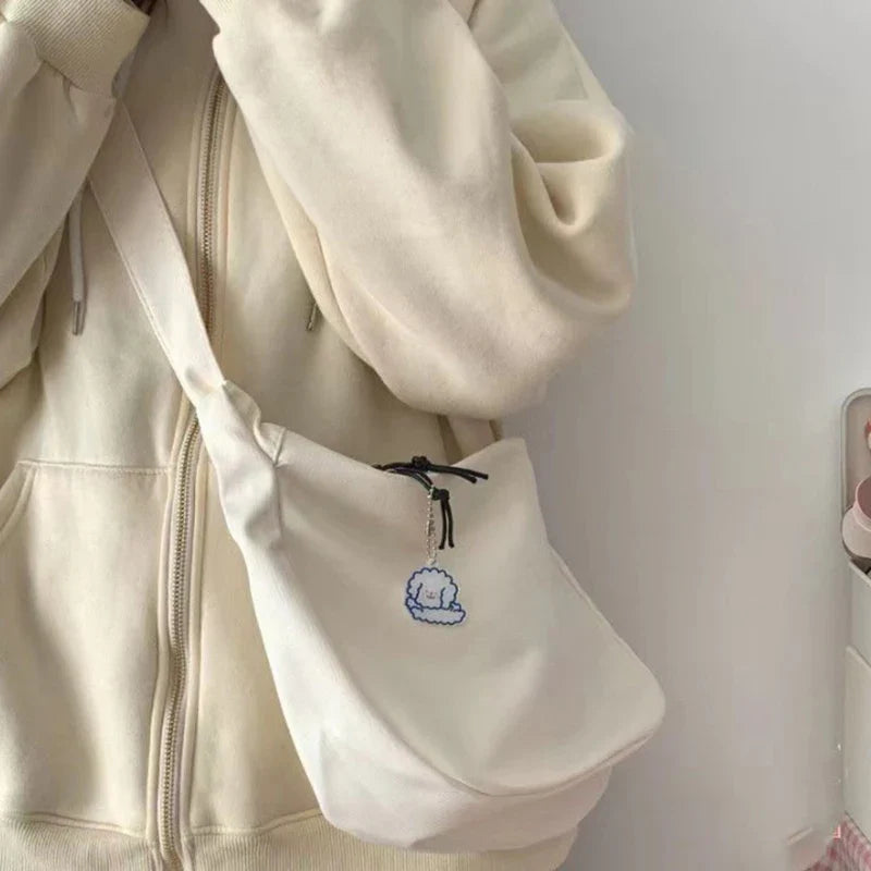 Y2K Harajuku Canvas Shoulder Bag | Large Capacity Women's Tote