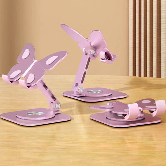 Butterfly 360° Rotating Aluminum Phone & Tablet Stand – Foldable Phone & Tablet Stand Oasis Select