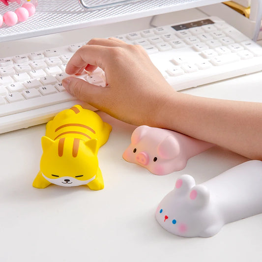 New Cute Wrist Rest Support For Mouse Pad Computer Laptop Arm Rest For Desk Ergonomic Kawaii Slow Rising Squishy Toys Peaceful Pleasures Health and Wellness