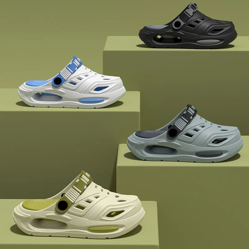 Men's Thick-Soled Anti-Slip EVA Hole Sandals | Summer Clogs