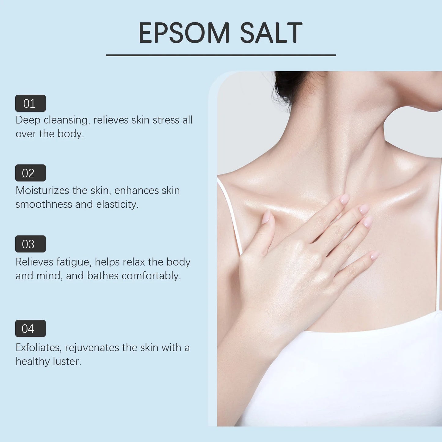 OceAura Epsom Salt Bath Soak | Muscle Relief & Skin Detox