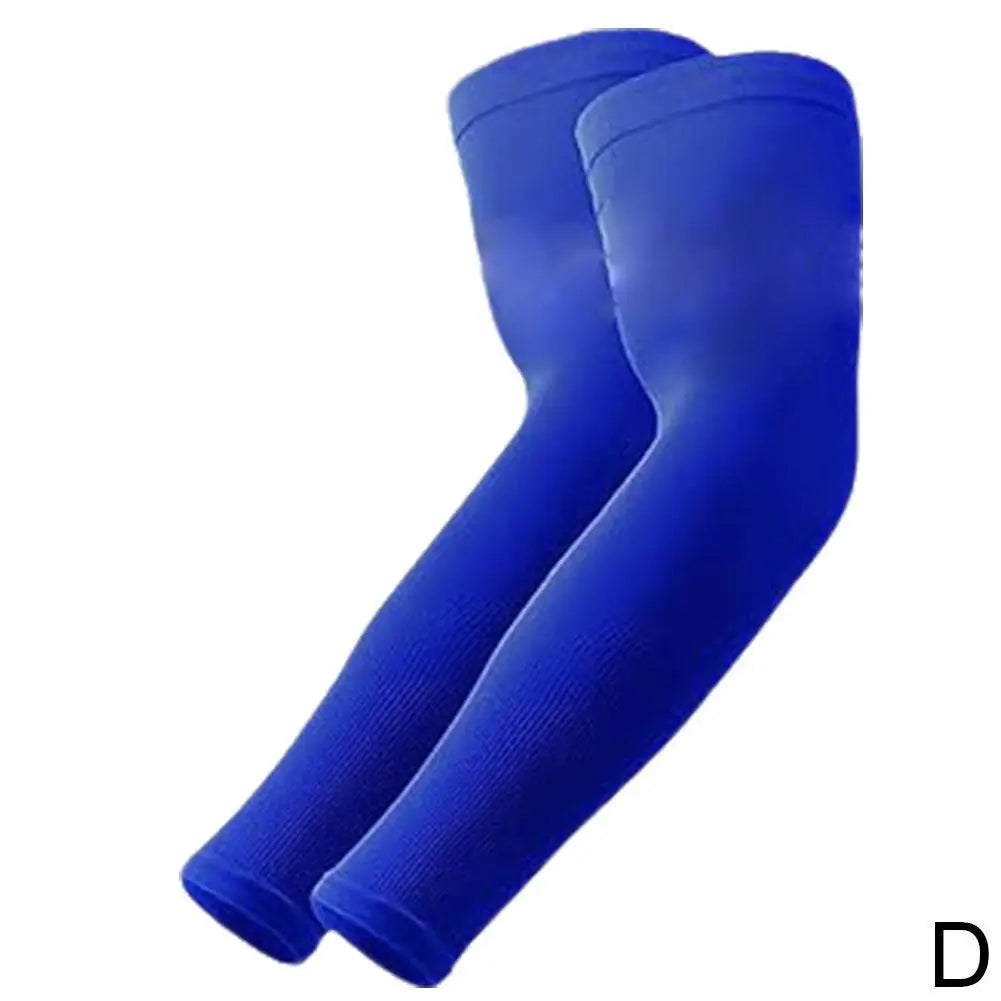 Sports Arm Compression Sleeve for UV Protection Peaceful Pleasures Health and Wellness Blue