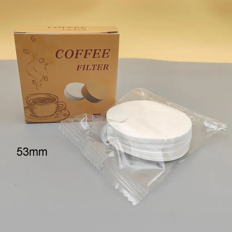 100-Pack Espresso Paper Filters 51mm 53mm 58mm Puck Screen