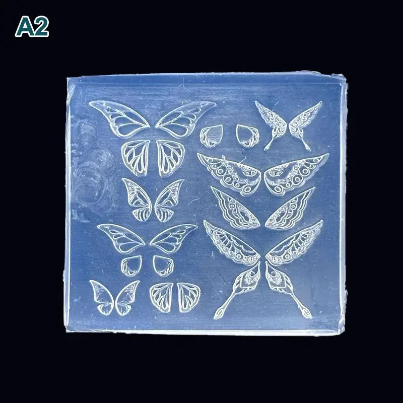 3D Silicone Nail Art Mold – Butterfly & Flower DIY Template