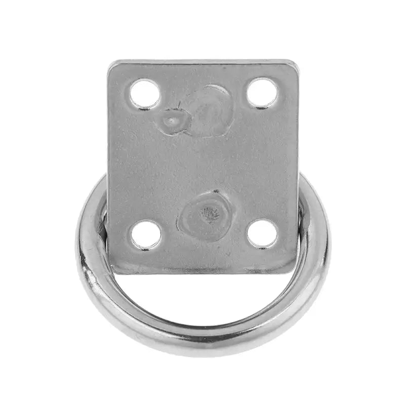 Silver Stainless Steel Universal With Ring Marine Eye Plate Stable Rust Protection Boat Cabin Accessories Peaceful Pleasures Health and Wellness