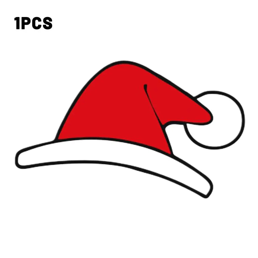 Christmas Santa Sticker for Tesla Model 3 & Y – Front Emblem