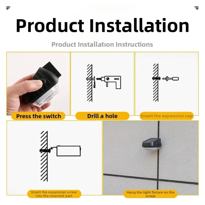 Solar Waterproof Outdoor Wall Lights – Garden Fence Patio Lamp
