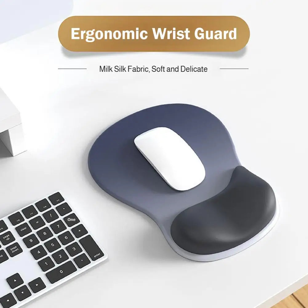 Ergonomic Wrist Rest Mouse Pad Comfortable Wrist Rest Support Mouse Pad Pain Relief Non Slip Gaming Mouse Pad for Computer Peaceful Pleasures Health and Wellness