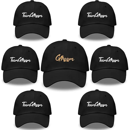 Groom Team Baseball Cap | Groomsman Wedding Party Hat Wedding Party Hat Peaceful Pleasures Health and Wellness