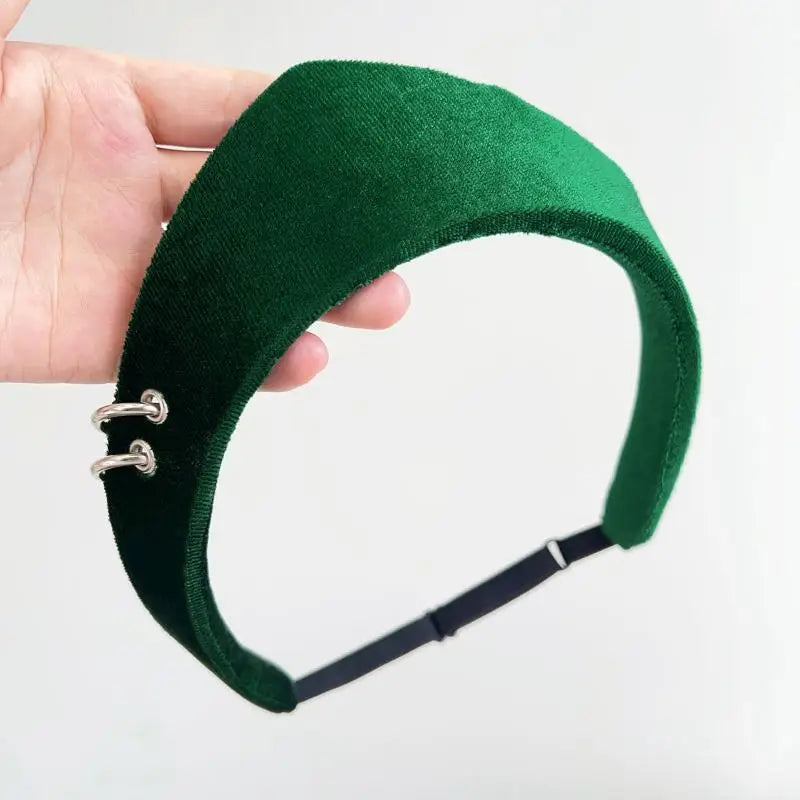 Crown Velvet Headband – Retro Hair Accessory for Women & Girls