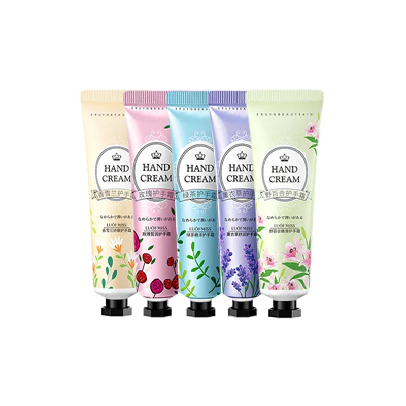 5-Piece Hand Cream Set – 5 Scents, Deep Hydration Gift