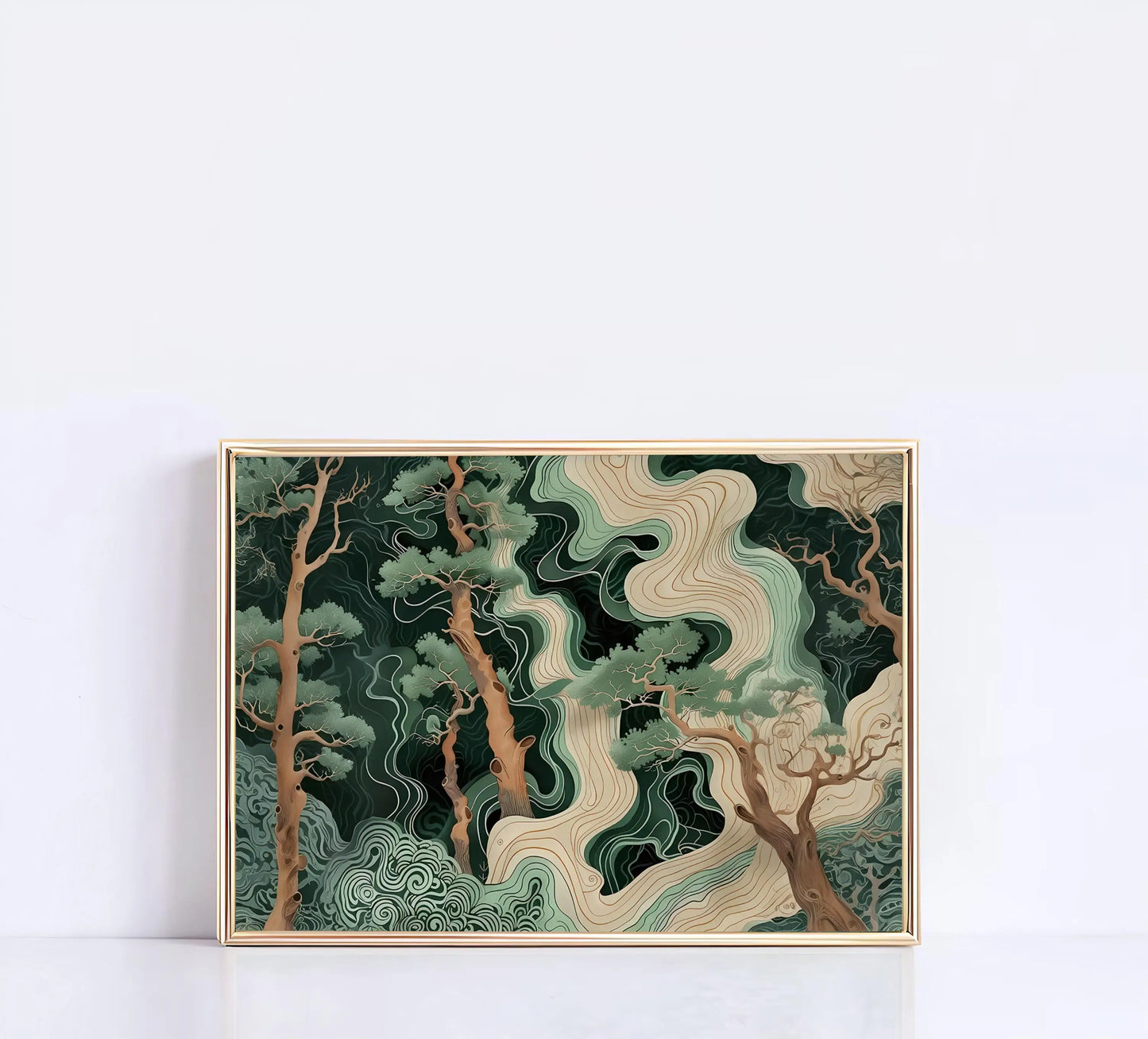 Yayoi Kusama Abstract Nature Canvas Wall Art | Colorful Poster