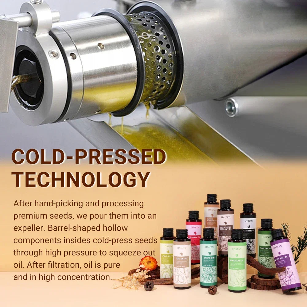 Pure Cold-Pressed Carrier Oils – Jojoba, Argan, Rosehip & More Peaceful Pleasures Health and Wellness