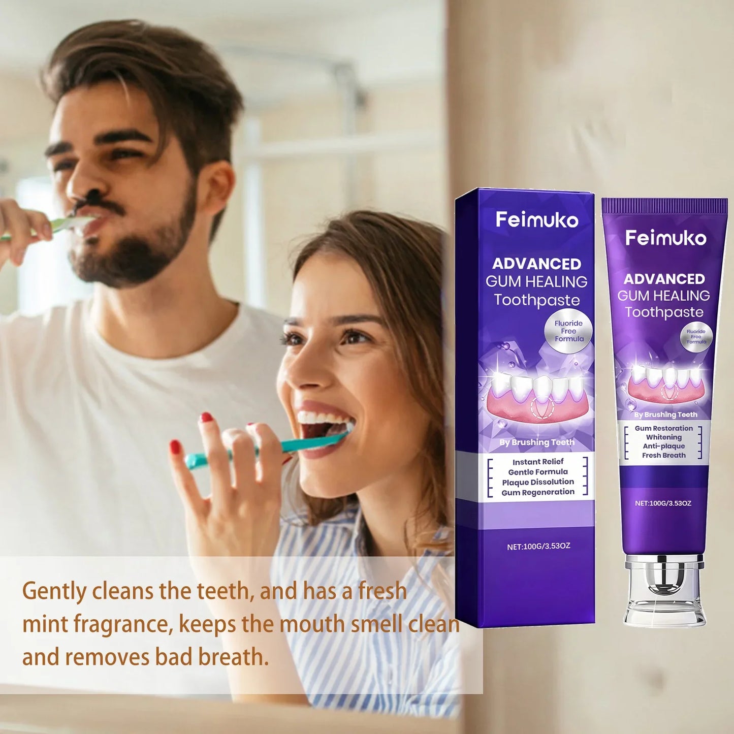 FEIMUKO Anti-Cavity Toothpaste – Enamel Repair & Gum Care