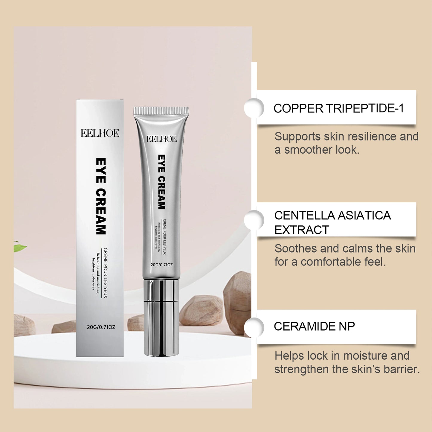 Copper Titanium Eye Cream – Moisturizing & Nourishing | 20g