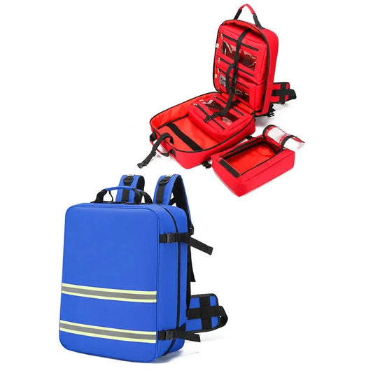 1200D Tear Resistant Fire Control Rescue First Aid Kits Outdoor Waterproof Storage Backpack Knapsack Travel Camping Bag Peaceful Pleasures Health and Wellness