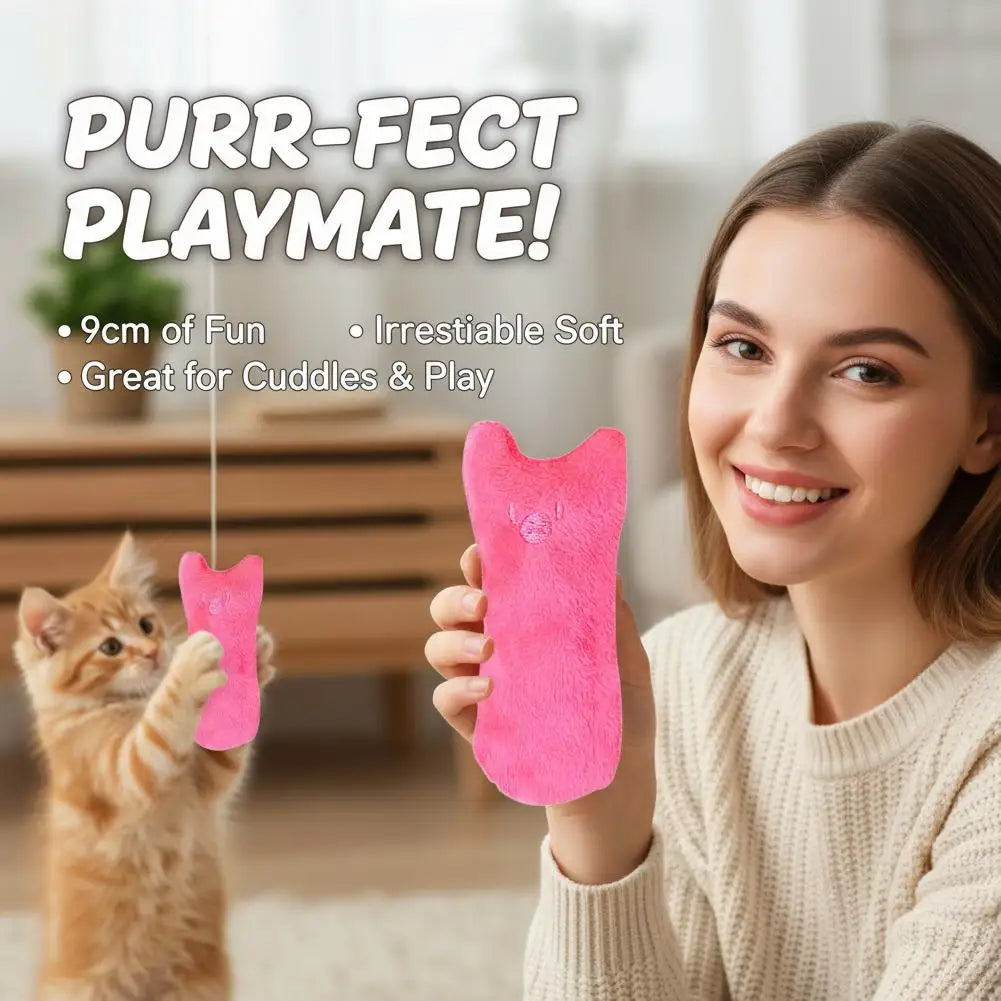 Catnip Crinkle Plush Cat Toy – Interactive Kitten Chew Toy