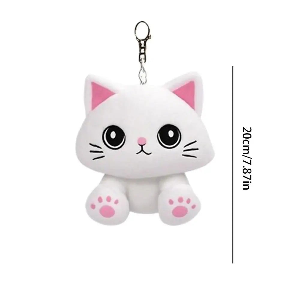 Grocery Shopping Bags Plush Animal Reusable Grocery Bags Foldable Handbag With Keychain Storage Organizer For Women Travel Peaceful Pleasures Health and Wellness Blue China Mainland