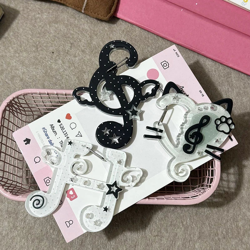Korean Bag Charm Carabiner Clip – Acrylic Keychain Pendant