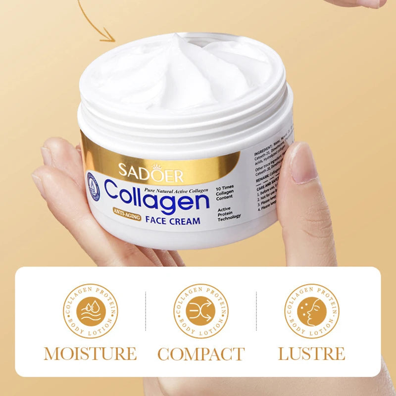 SADOER Collagen Face Cream – Hydrating & Firming Moisturizer