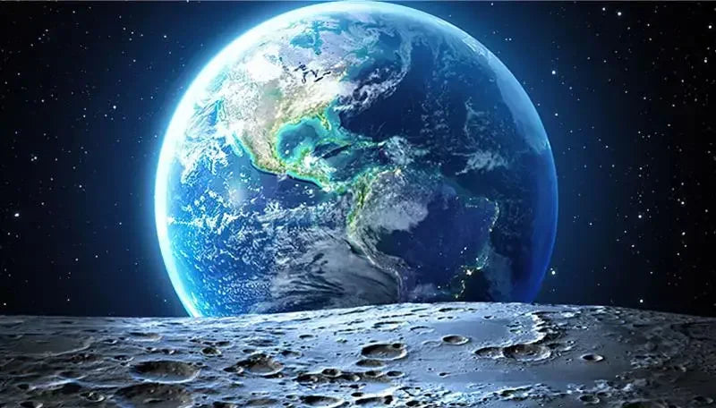 Surrealism Space Galaxy Canvas Wall Art | Stars & Planets Print