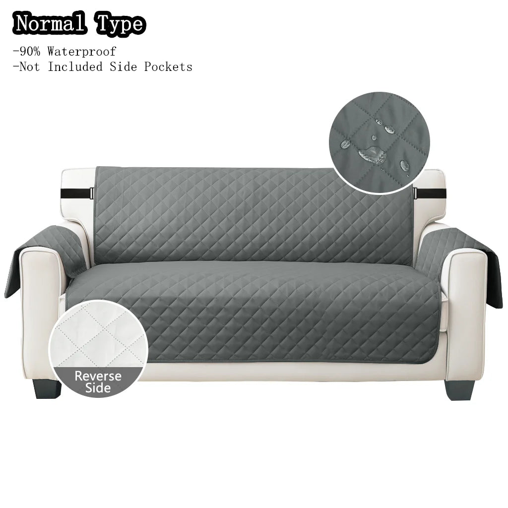 Waterproof Non-Slip Sofa Cover with Elastic Straps | Pet Protector