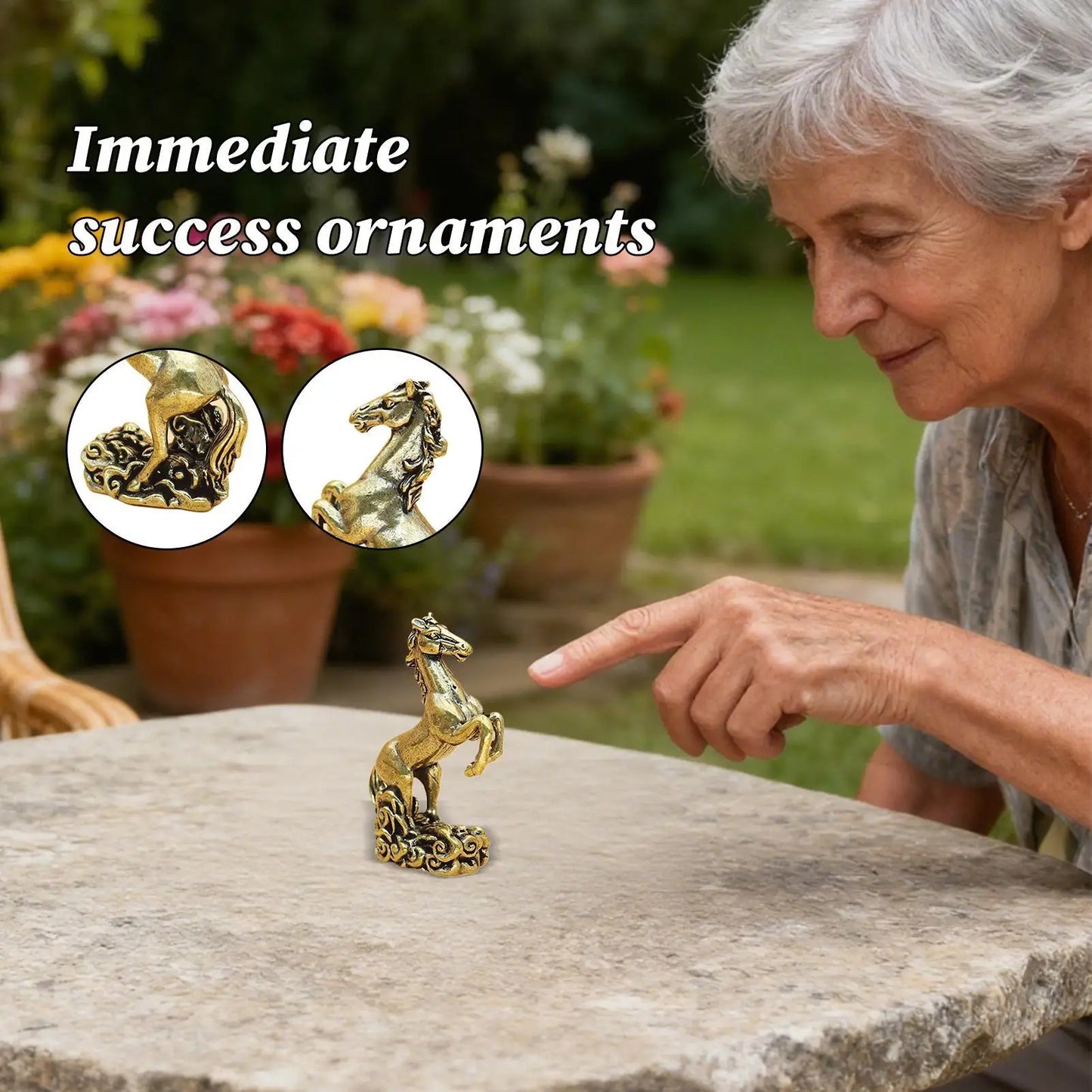Horse Year Chinese Statue Spring Festival Ornament 2026 Year Of The Horse Desk Statue For Bookshelf Cabinet Dining Table Bedroom Peaceful Pleasures Health and Wellness
