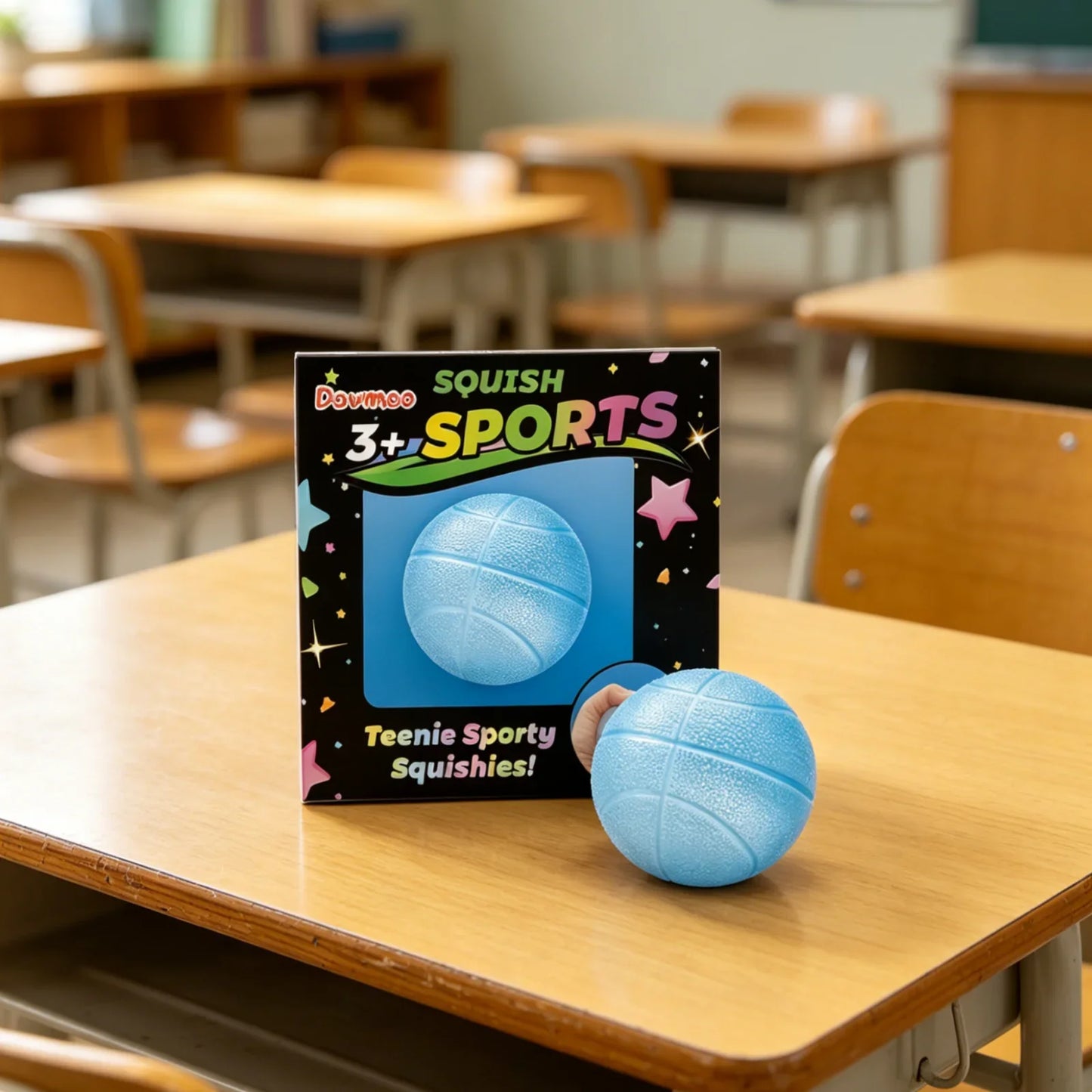 Sport Squishy Stress Ball – Football, Basketball & Rugby