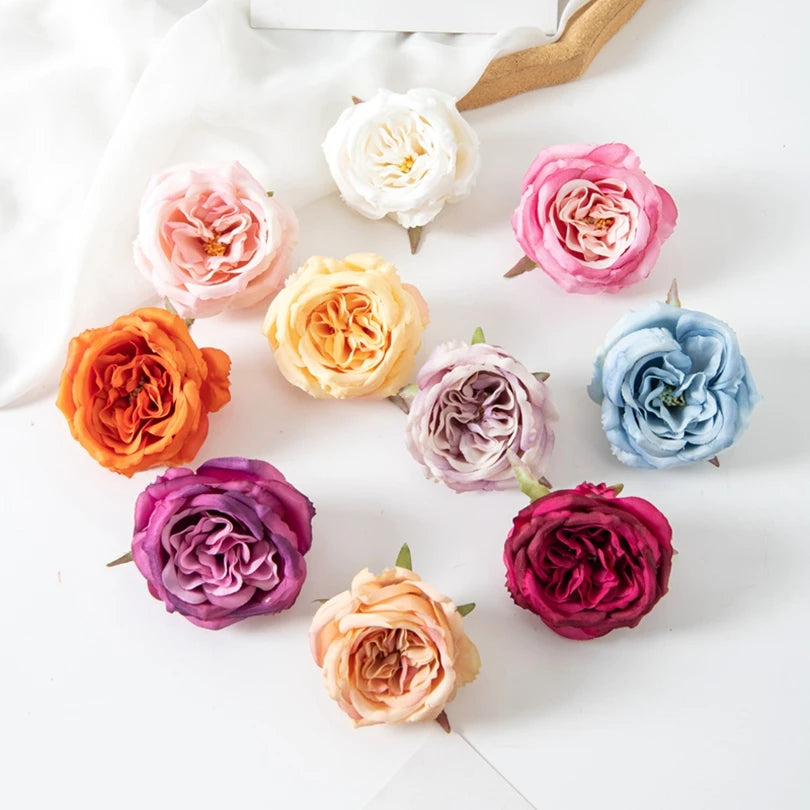 Silk Peony Artificial Flower Heads 15/30Pcs | Wedding & Home Decor