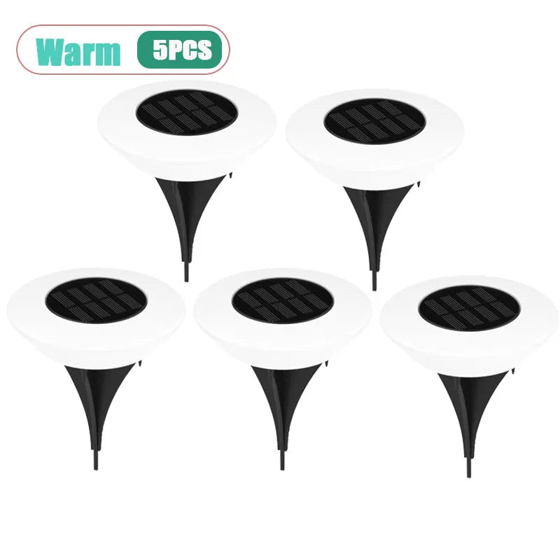 10-Pack Solar Outdoor Path Lights – IP65 Waterproof Spike Lamps