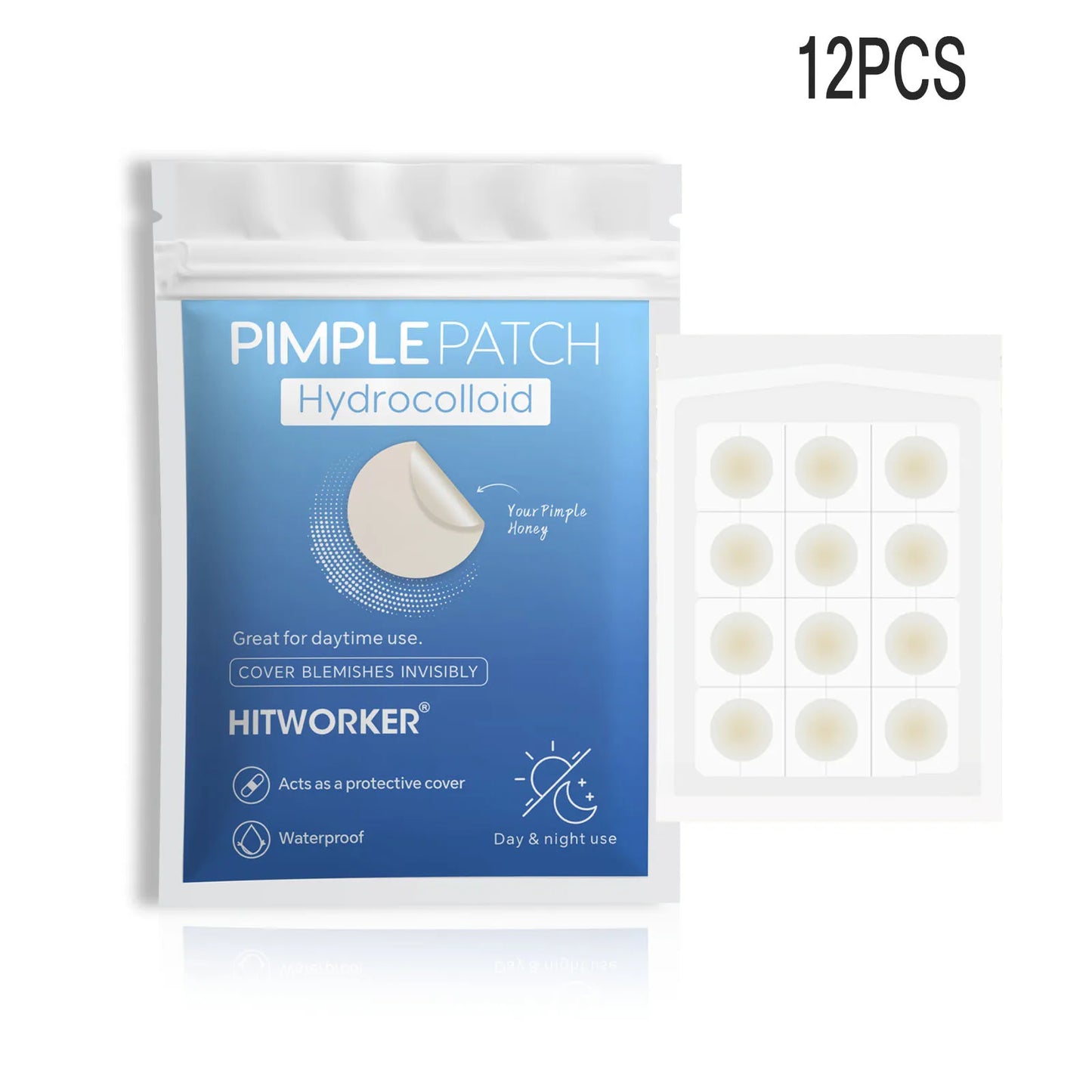 Invisible Hydrocolloid Acne Patches – Waterproof Spot Treatment