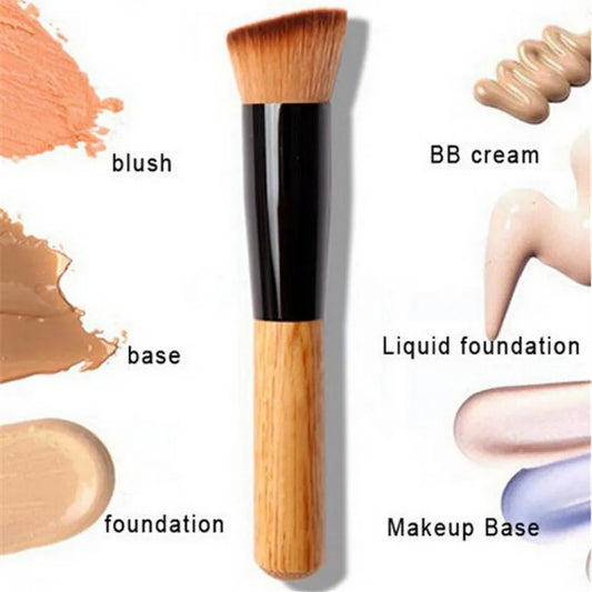 Professional Makeup Brush – Powder, Blush & Foundation Tool Makeup Brush Peaceful Pleasures Health and Wellness Default Title