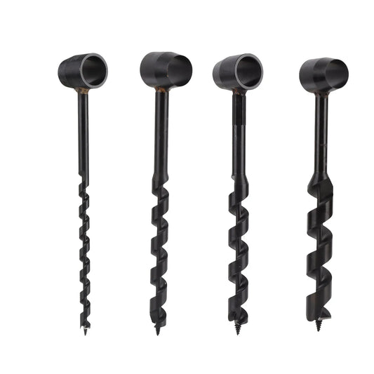 Wood Auger Drill Hand Auger Drill High Hardness Black Self Tapping Screw Carbon Steel Light Weight Incisive for Woodworking Peaceful Pleasures Health and Wellness 25-230mm