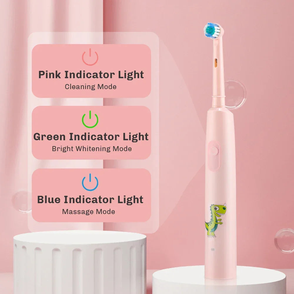 Smart Rotating Timing Electric Toothbrush, Rechargeable Rotary Toothbrush with 4 Heads, 5 Modes Setting Teeth Whitening Oral Car Peaceful Pleasures Health and Wellness