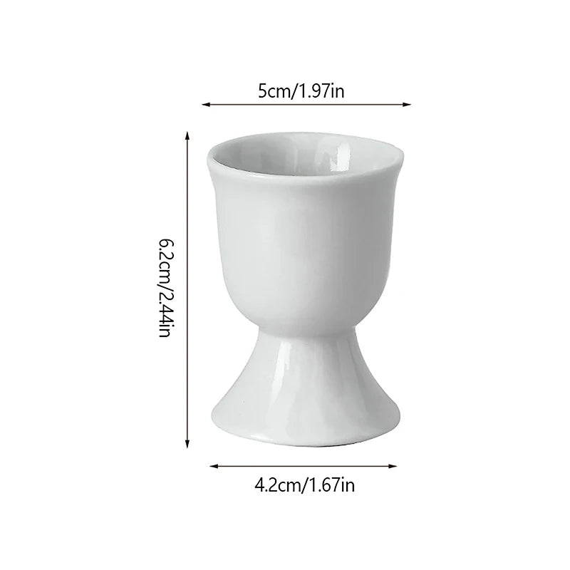 Ceramic Egg Cup Holder Candy Color – Breakfast Serving Cup